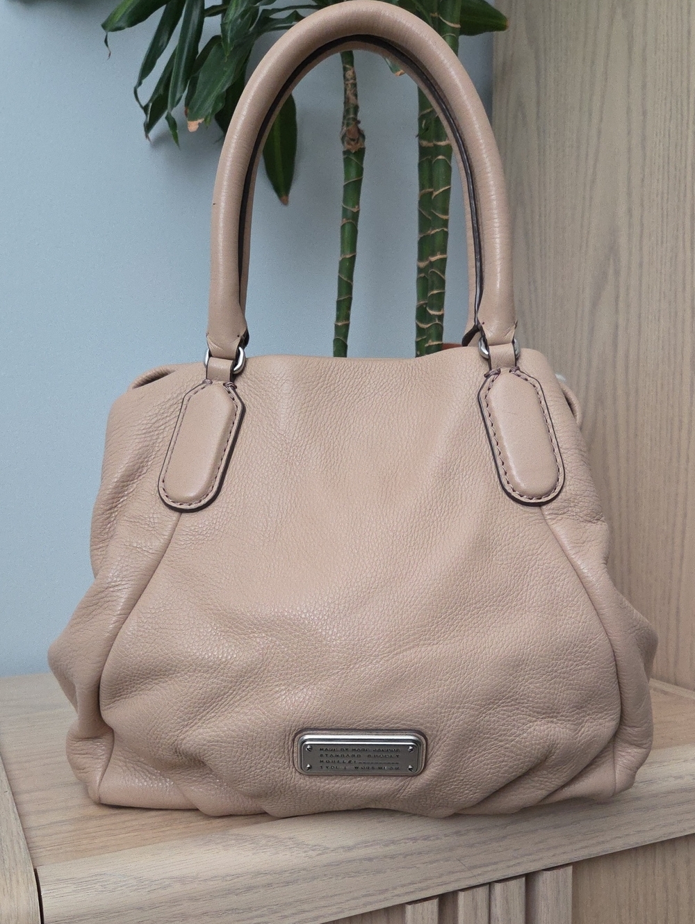 Marc Jacobs Nude Beige Re-Edition Q Fran Shoulder Bag